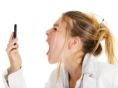 Model poses for the silent scream